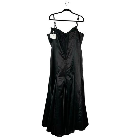 NWT Mac Duggal Strapless Bow Mermaid Gown 49701 Women's Black Size 14 - Picture 4 of 6